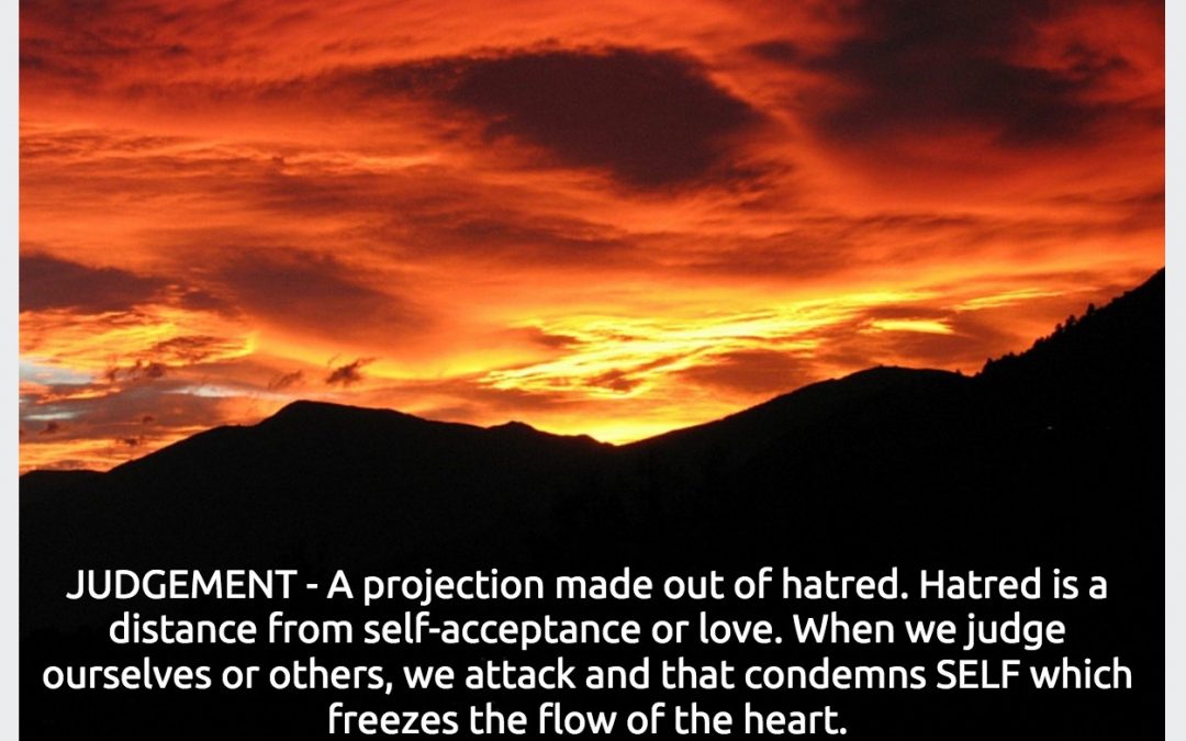 JUDGEMENT – What To Do About It