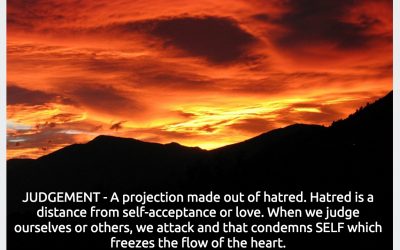 JUDGEMENT – What To Do About It